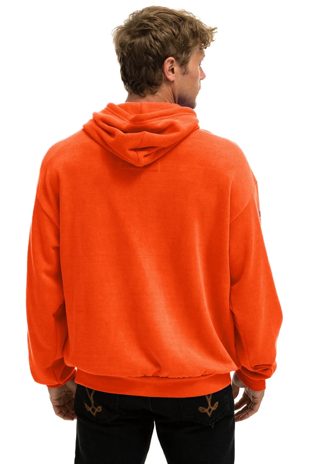 AVIATOR NATION AUSTIN RELAXED PULLOVER HOODIE - ORANGE