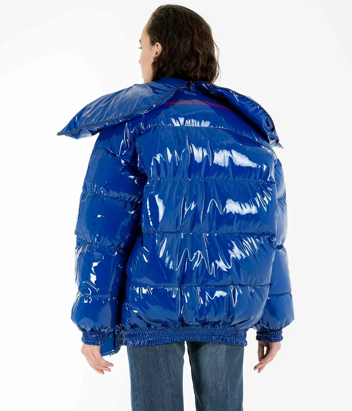 Blue Miss Webcam Puffer Jacket