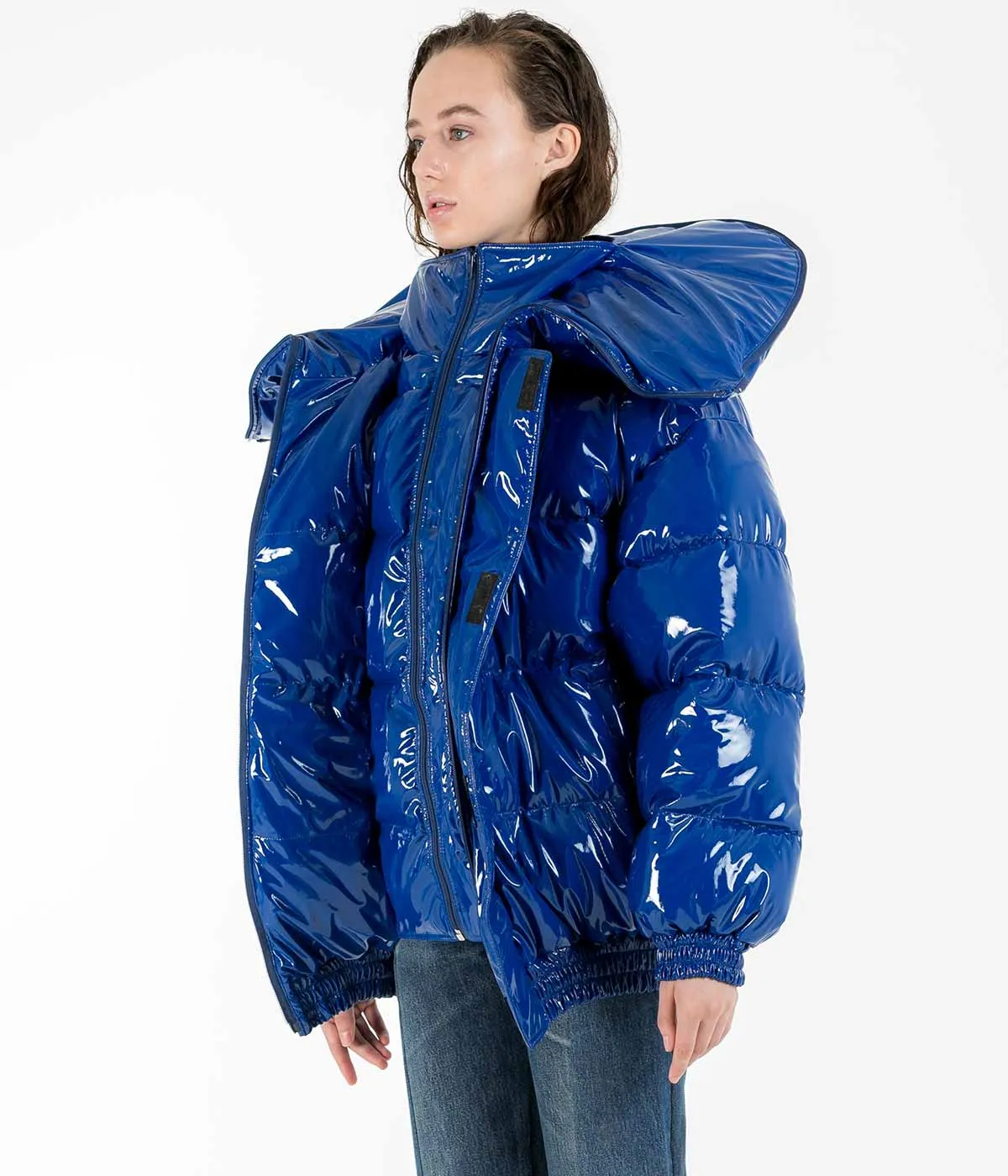 Blue Miss Webcam Puffer Jacket
