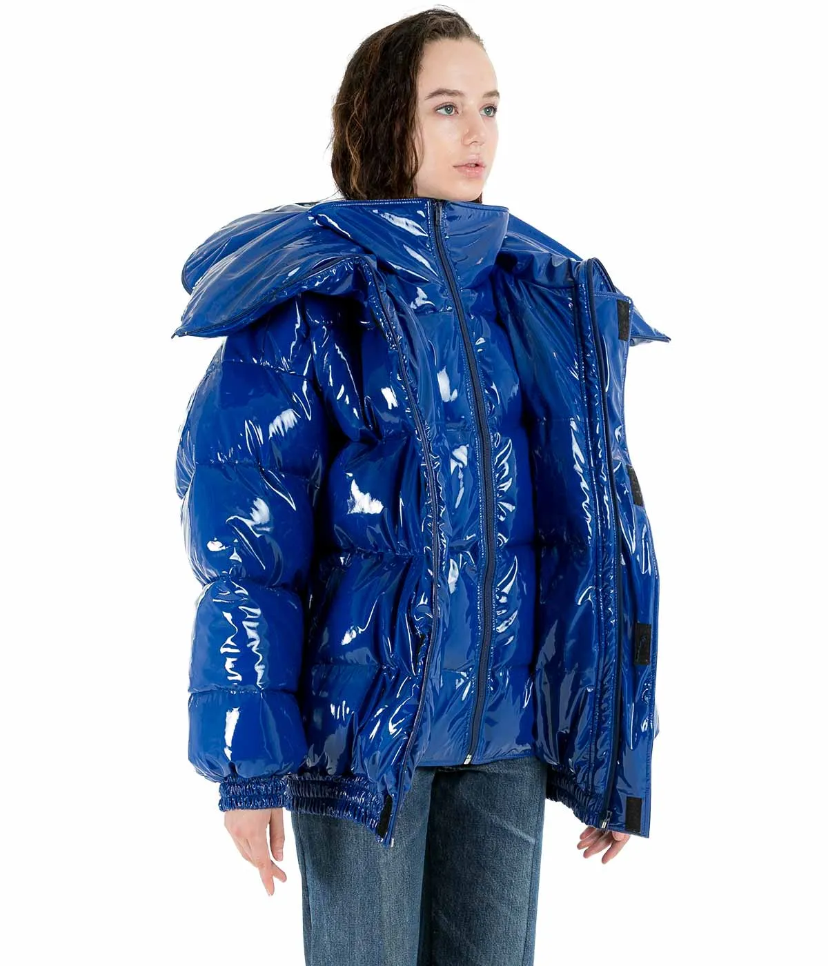 Blue Miss Webcam Puffer Jacket