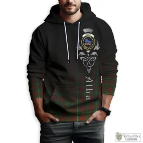 Bruce Hunting Tartan Hoodie Featuring Alba Gu Brath Family Crest Celtic Inspired