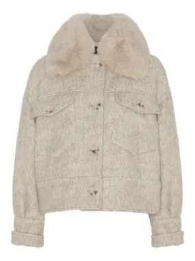 Charlie Jacket - Beige Mohair