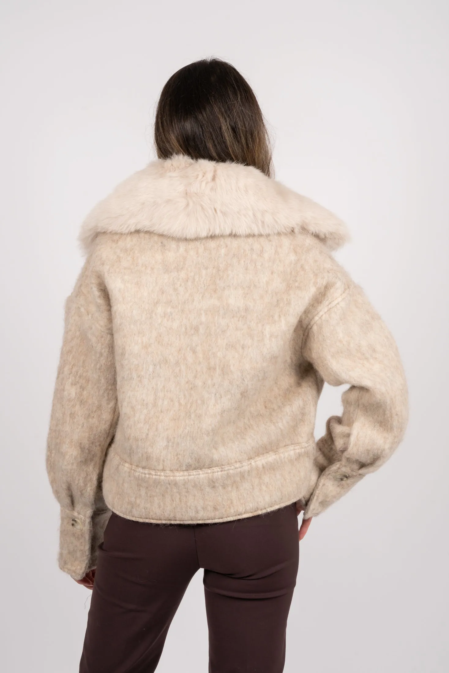 Charlie Jacket - Beige Mohair