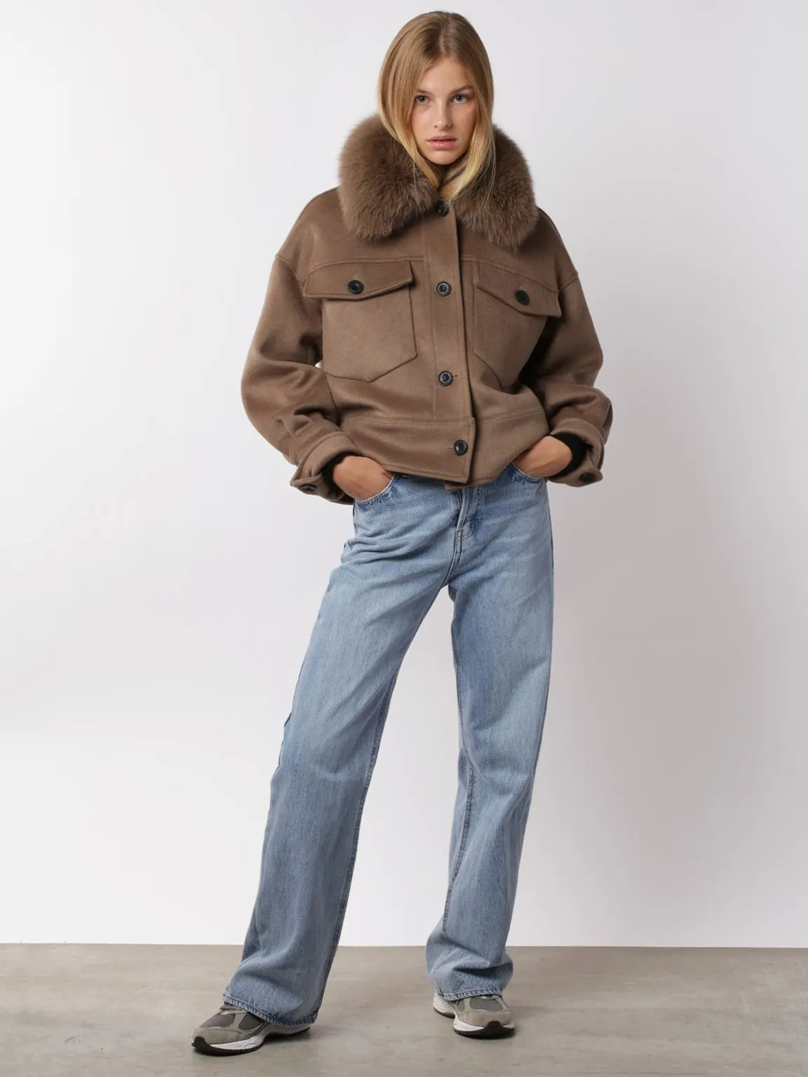 Charlie Jacket - Wool - Brown