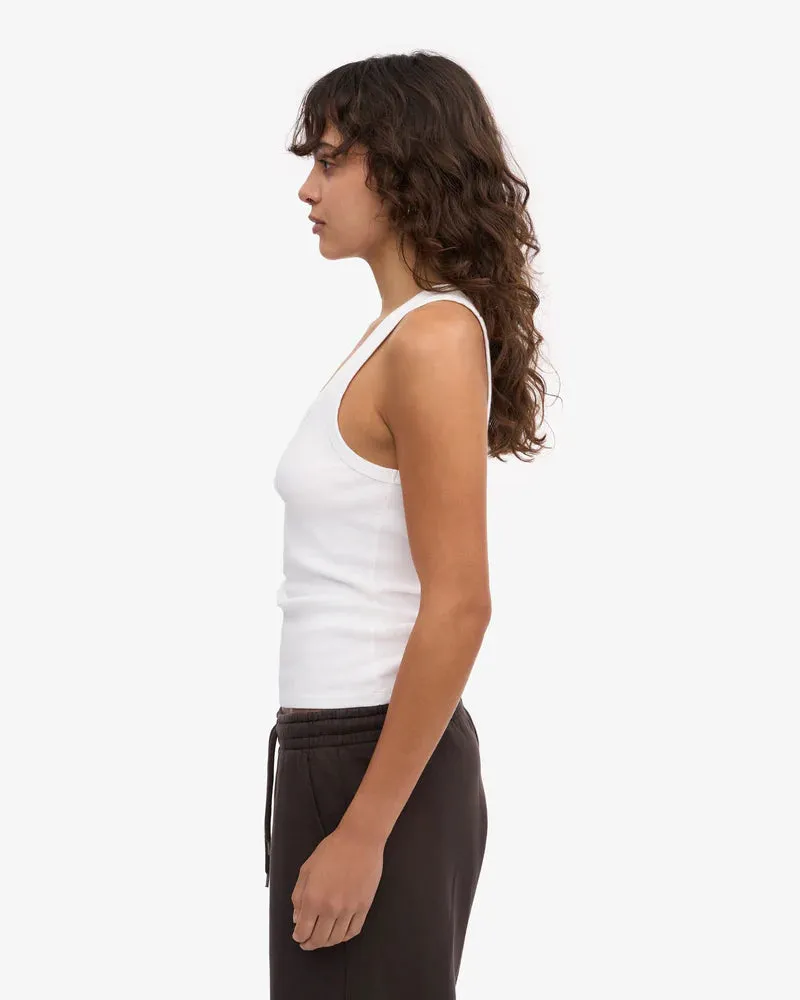 COLORFUL STANDARD | Women Organic Rib Tank Top | Optical White