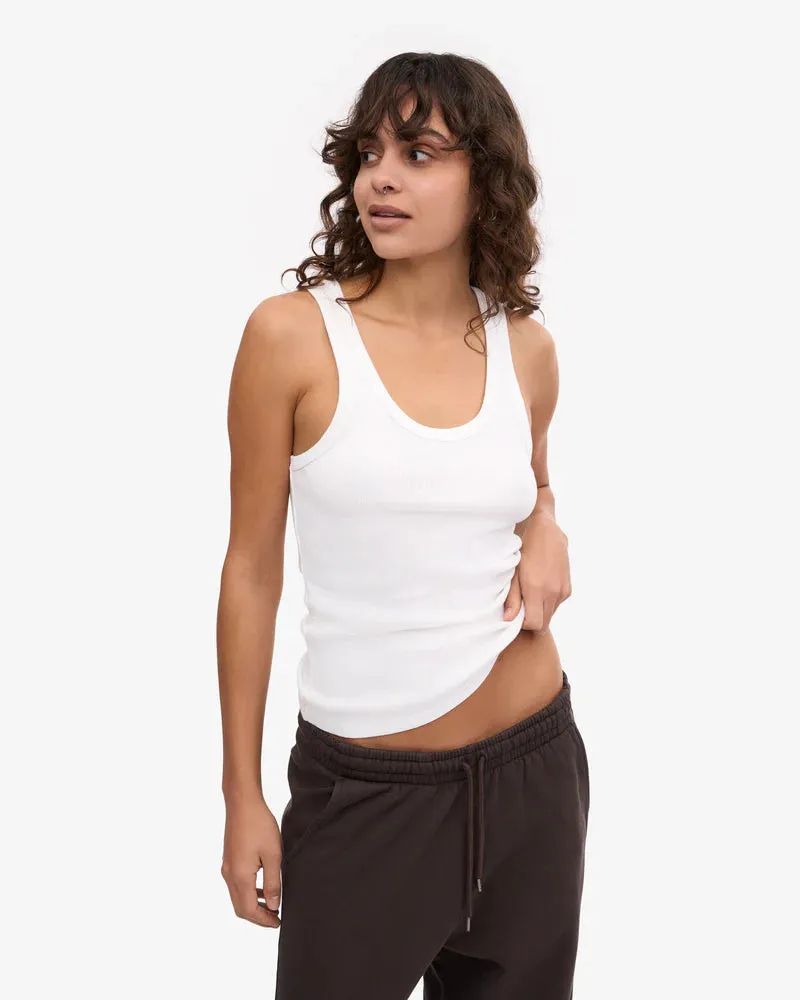 COLORFUL STANDARD | Women Organic Rib Tank Top | Optical White