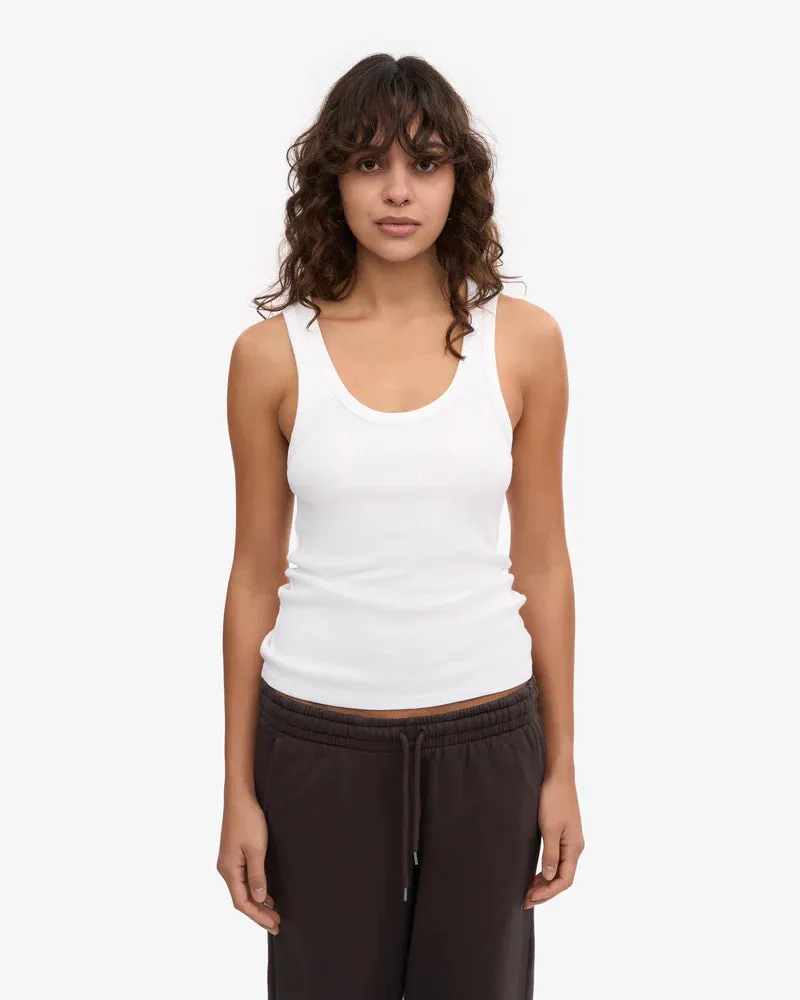 COLORFUL STANDARD | Women Organic Rib Tank Top | Optical White