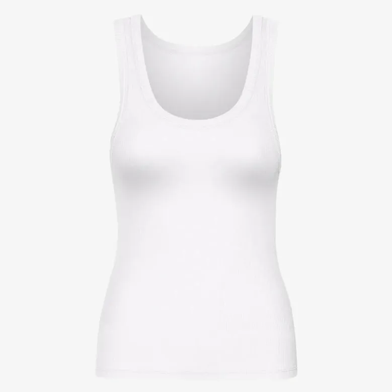 COLORFUL STANDARD | Women Organic Rib Tank Top | Optical White