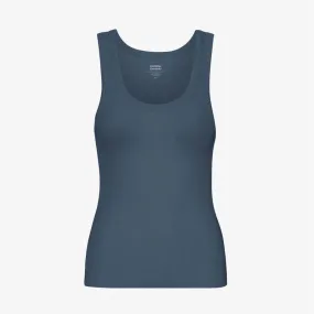 COLORFUL STANDARD | Women Organic Rib Tank Top | Petrol Blue