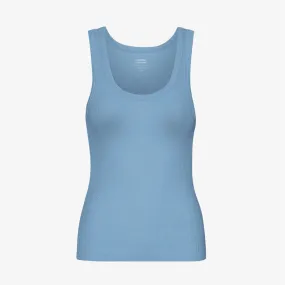 COLORFUL STANDARD | Women Organic Rib Tank Top | Seaside Blue
