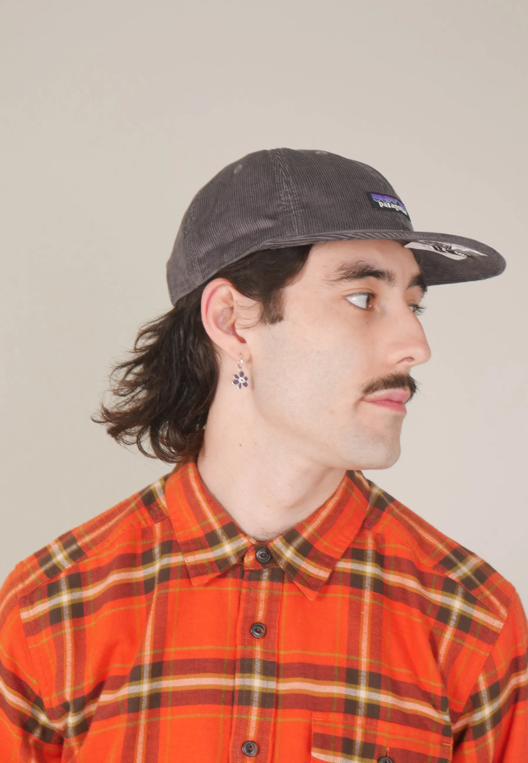 Corduroy Cap P-6 Label - forge grey