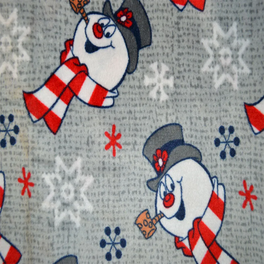 Frosty the Snowman Ladies Silky Fleece Cuffed Sleep Pants