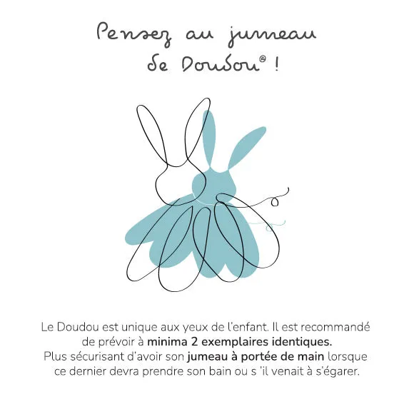 Histoire d'Ours Lapin Ciboulette - Doudou - 27cm