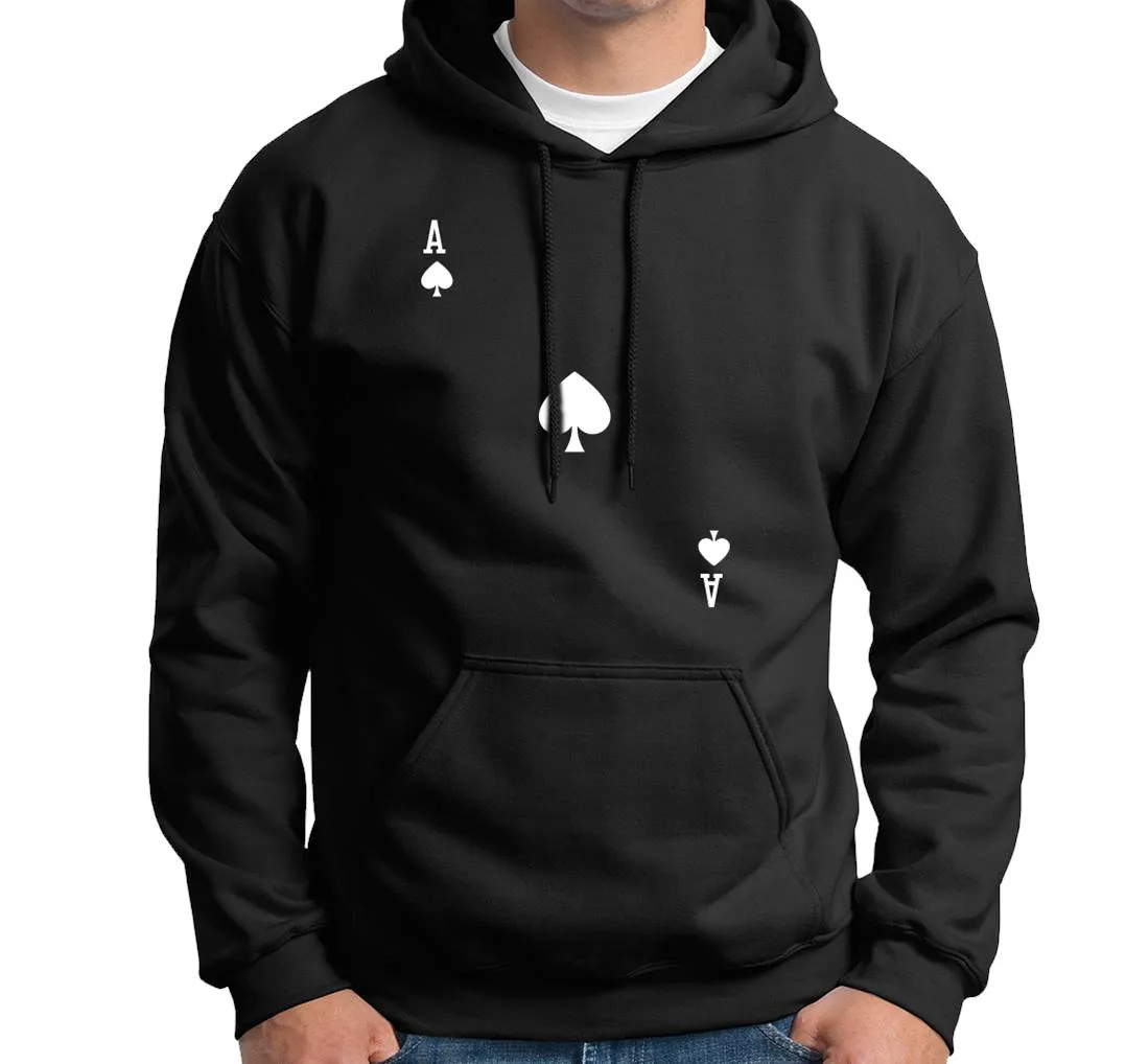 Hoodie - Spielkarte Pik Ass