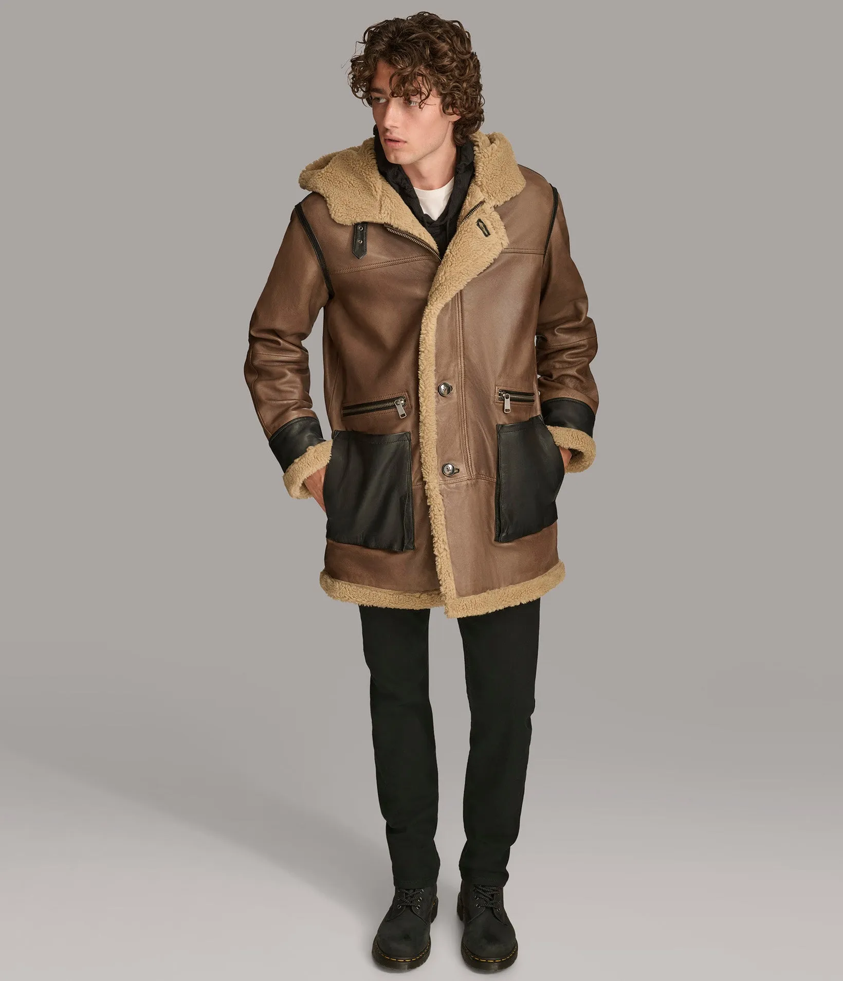 Logan Faux Shearling Coat