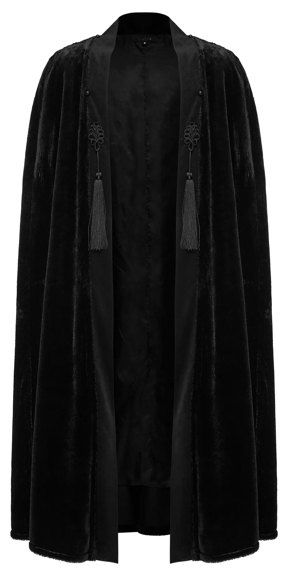 Lux Velvet Gothic Cloak with Fur Collar and Tassels