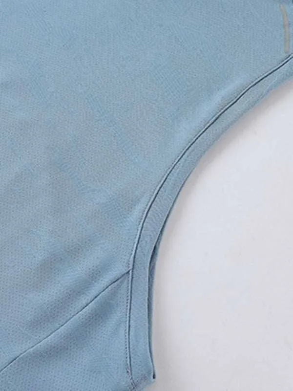 Men's loose round neck breathable and quick-drying running sports vest