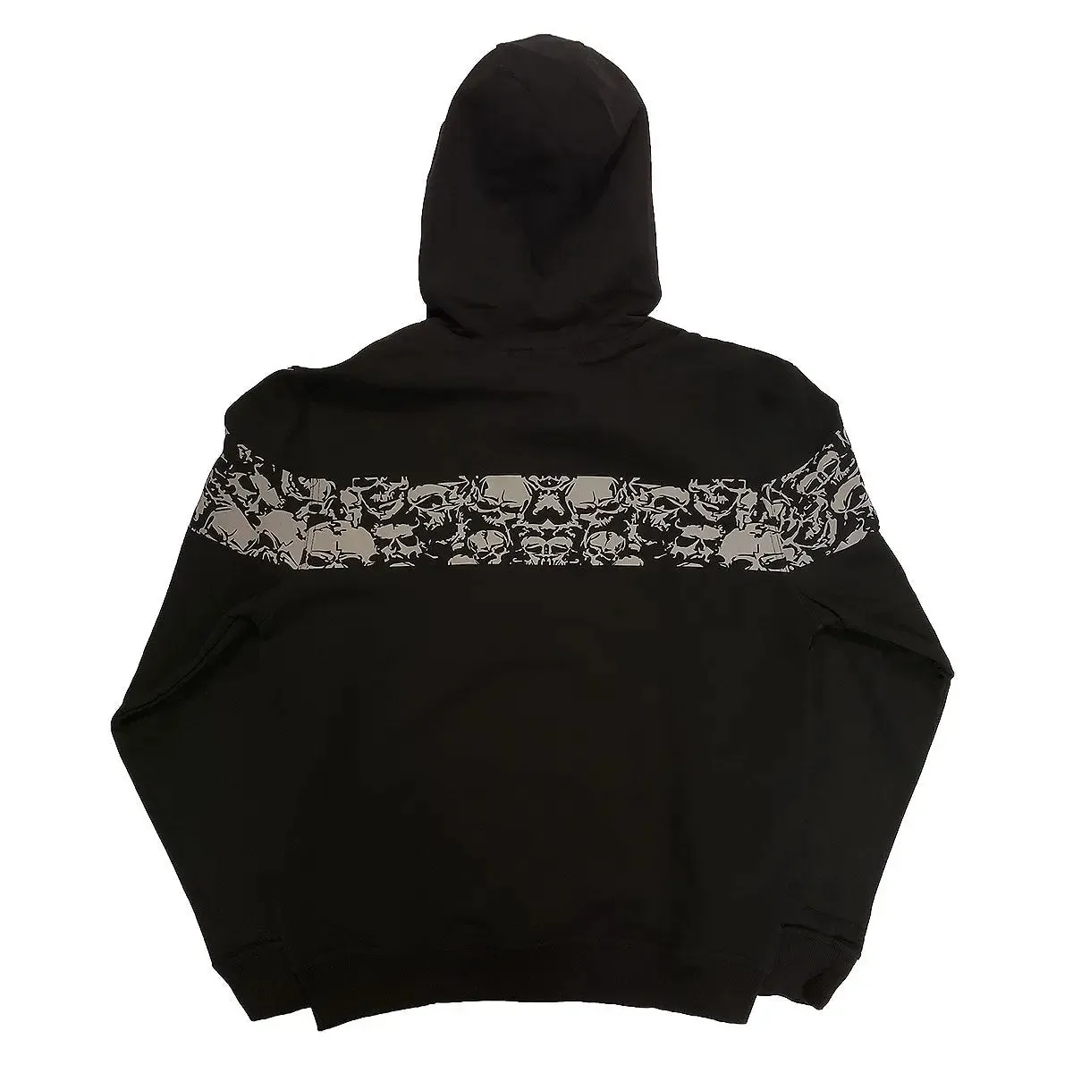 Open Road Men's Reflective Skull Zip-Up Hoodie