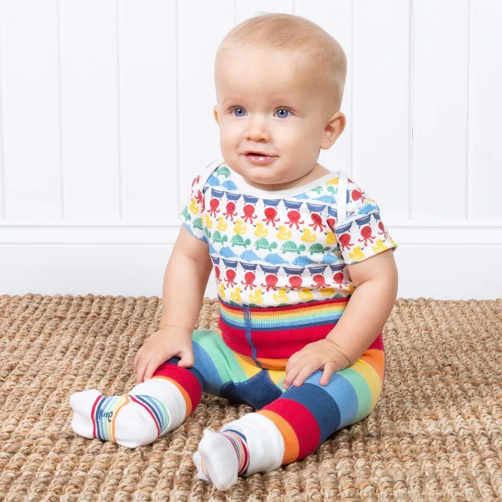 Rainbow Knit Leggings