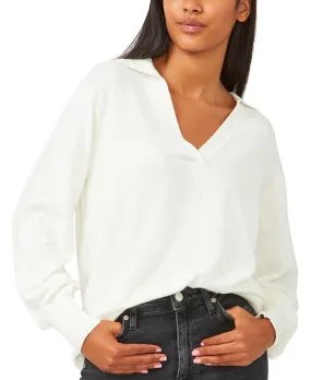 Riley & Rae V-Neck Polo Sweater