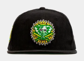 SP Exclusive Black Corduroy Oakland A's 59Fifty Mens Fitted Hat (Black)