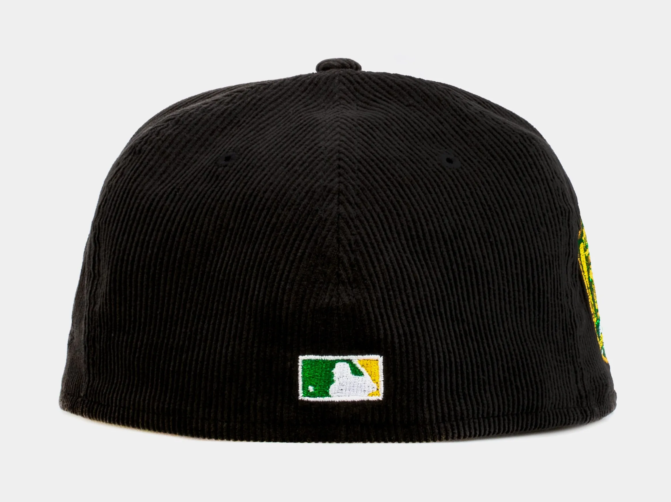 SP Exclusive Black Corduroy Oakland A's 59Fifty Mens Fitted Hat (Black)