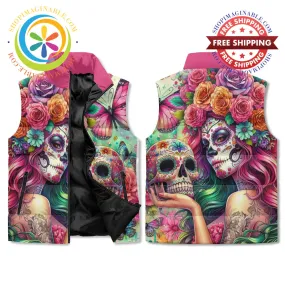 Sugar Skull Fairy Puffer Vest
