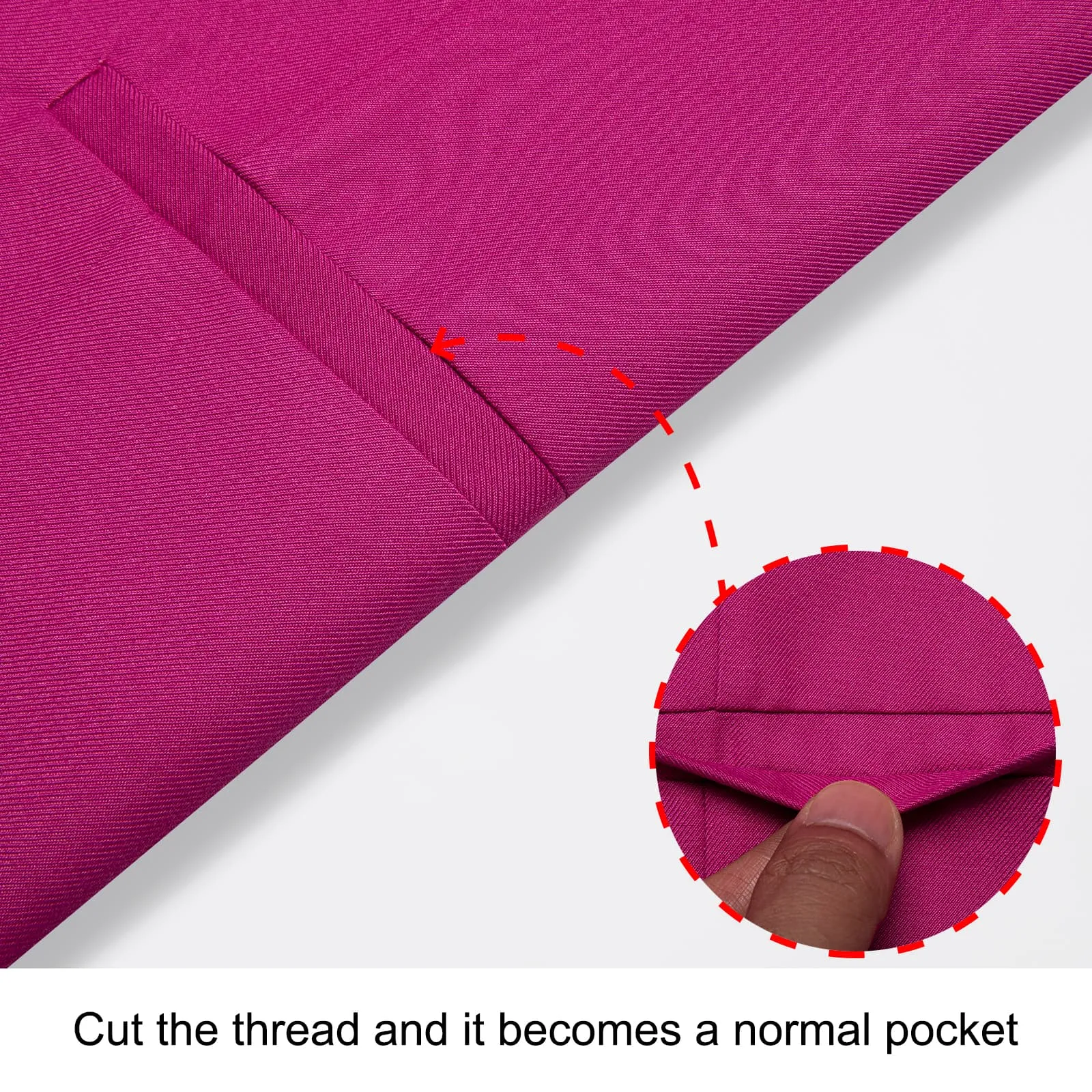 Ties2you Work Vest Hollywood Cerise Pink Solid Silk Dress Tuxedo Vest for Men
