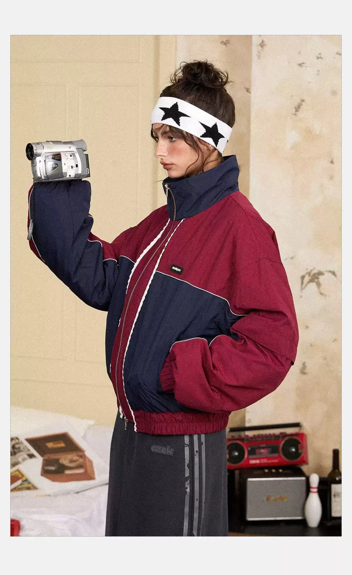 Tom Color Block Zipped Down Jacket