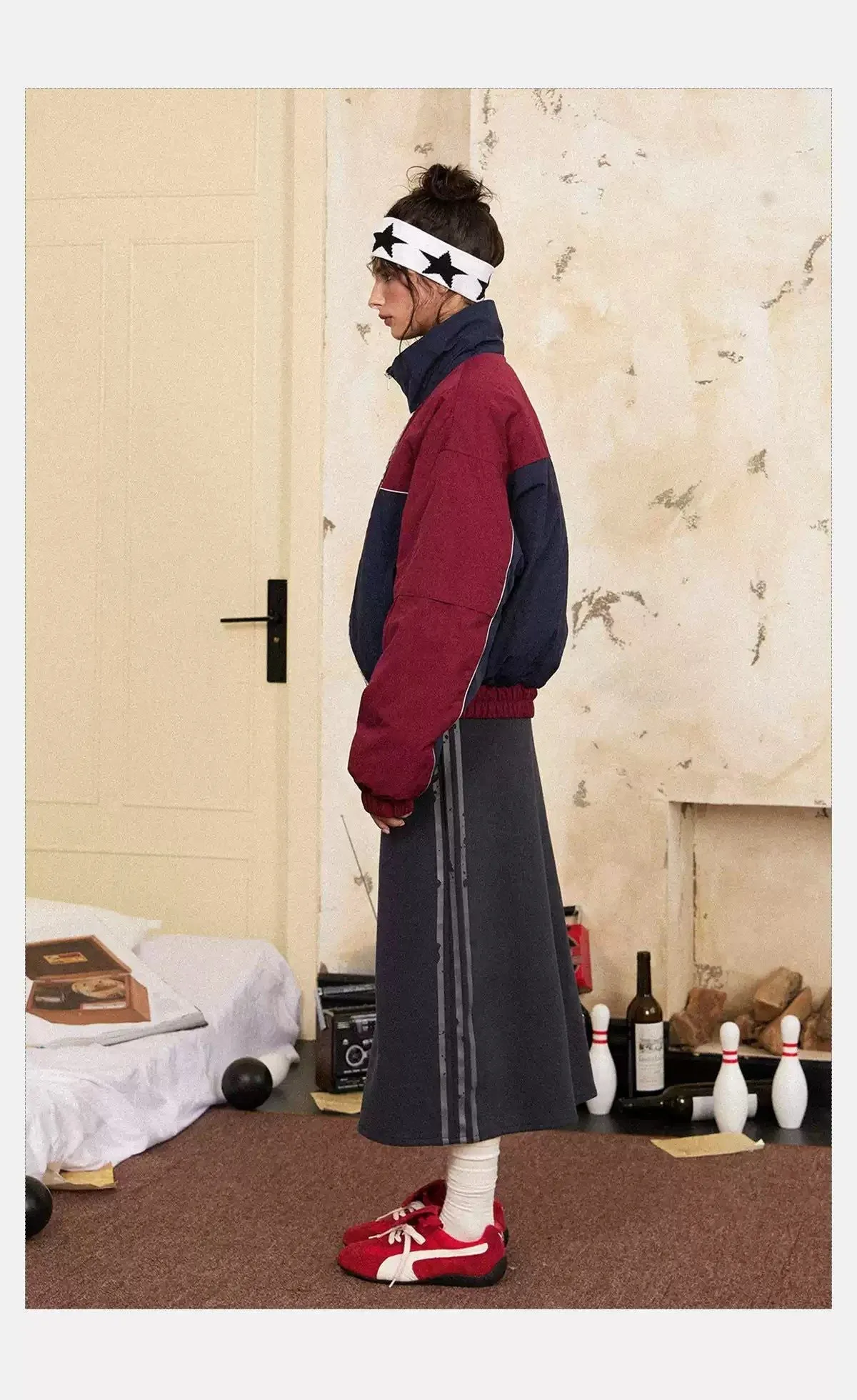 Tom Color Block Zipped Down Jacket